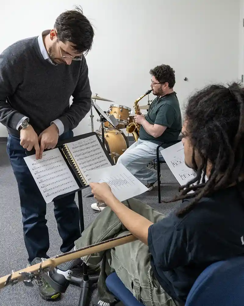 Sacramento Music School Students Learning Group Class